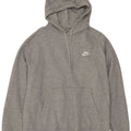 Nike Mens Hoodie Jumper Large Grey Flecked Cotton
