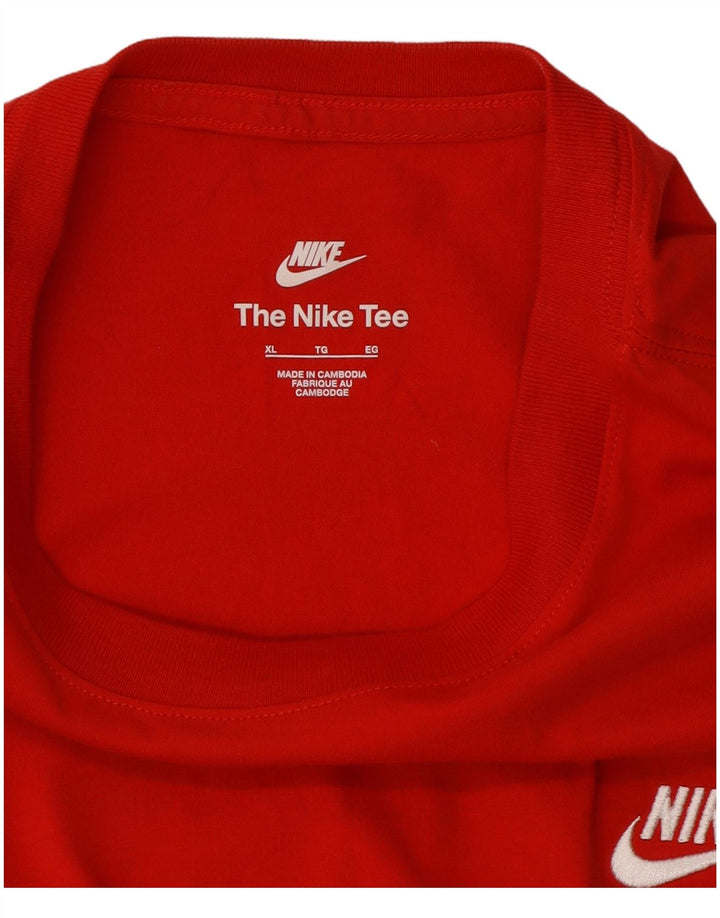 Nike Mens T-Shirt Top XL Red