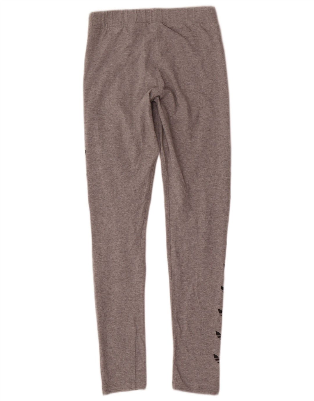 Adidas Womens Graphic Leggings UK 8 Small Grey Cotton