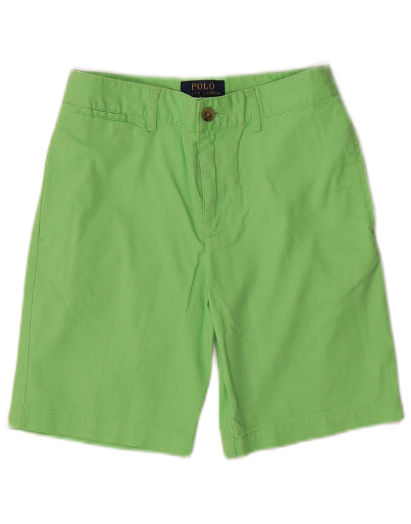 Ralph Lauren Boys Chino Shorts 9-10 Years W24 Green Cotton