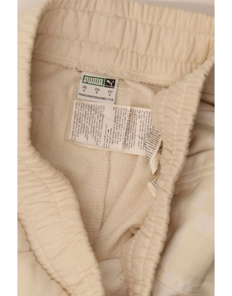 PUMA Womens Sport Shorts UK 10 Small  Beige Cotton Vintage Puma and Second-Hand Puma from Messina Hembry 
