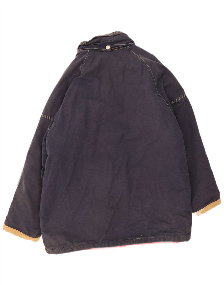 Vintage Mens Windbreaker Jacket UK 44 2XL Navy Blue