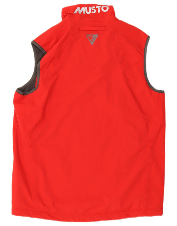 Musto Mens Gilet UK 38 Medium Red Polyamide