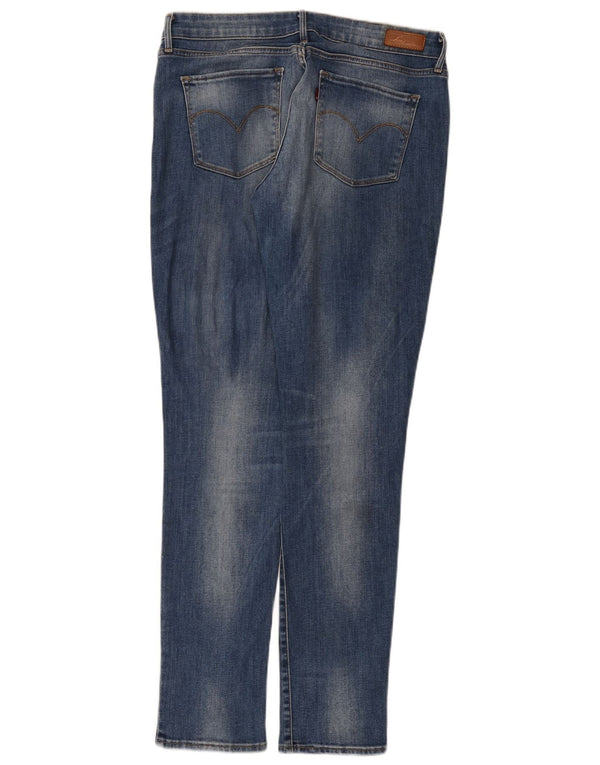 Levi's Womens Slim Jeans W31 L34 Blue Cotton