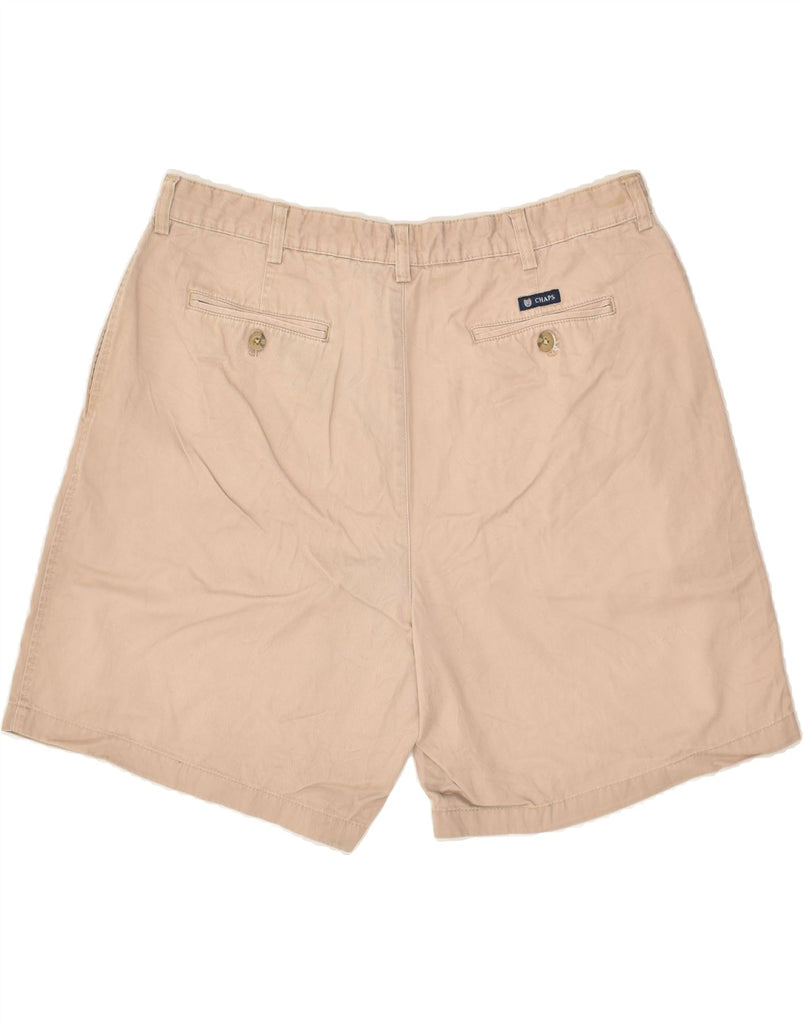 CHAPS Mens Chino Shorts W38 XL Beige Cotton | Vintage Chaps | Thrift | Second-Hand Chaps | Used Clothing | Messina Hembry 