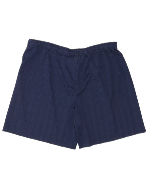 Umbro Mens Graphic Sport Shorts XL  Navy Blue Polyester