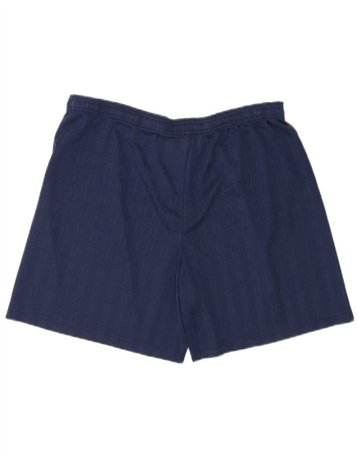 Umbro Mens Graphic Sport Shorts XL  Navy Blue Polyester