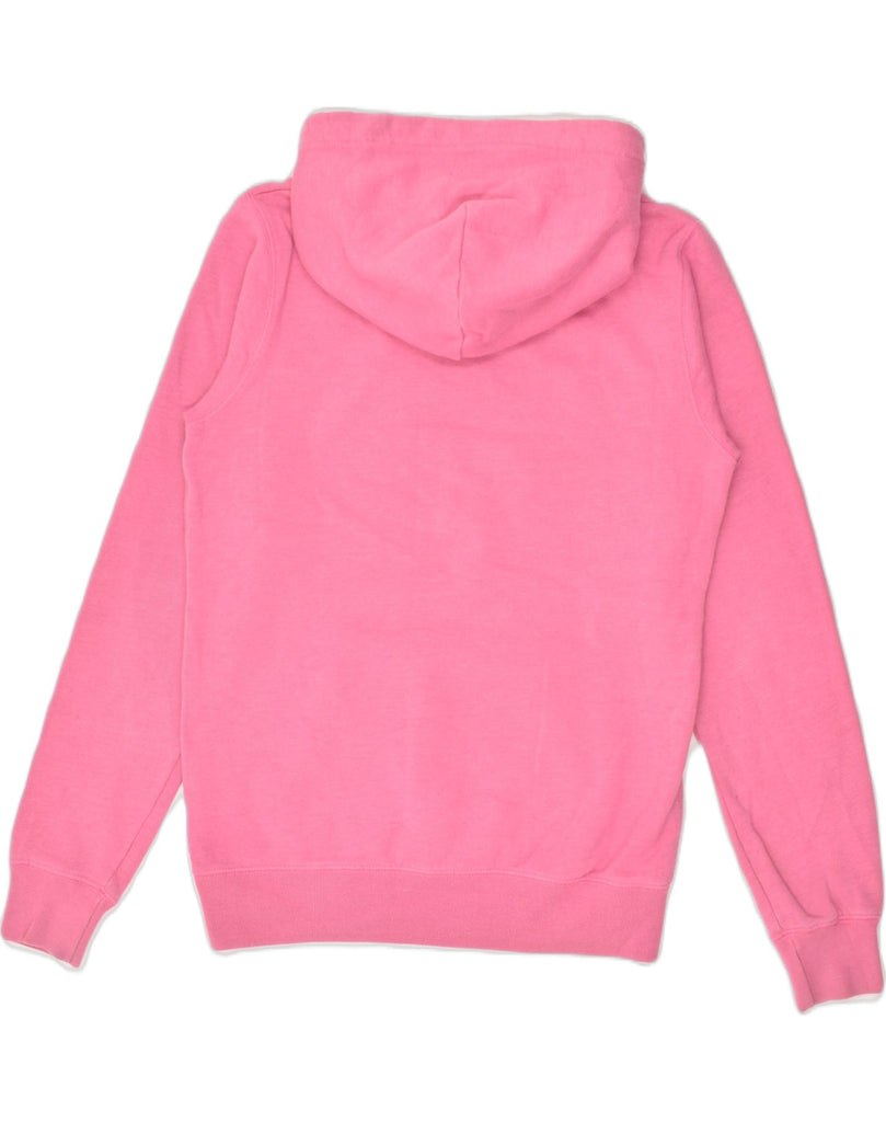 JACK WILLS Womens Graphic Hoodie Jumper UK 10 Small Pink Cotton | Vintage Jack Wills | Thrift | Second-Hand Jack Wills | Used Clothing | Messina Hembry 