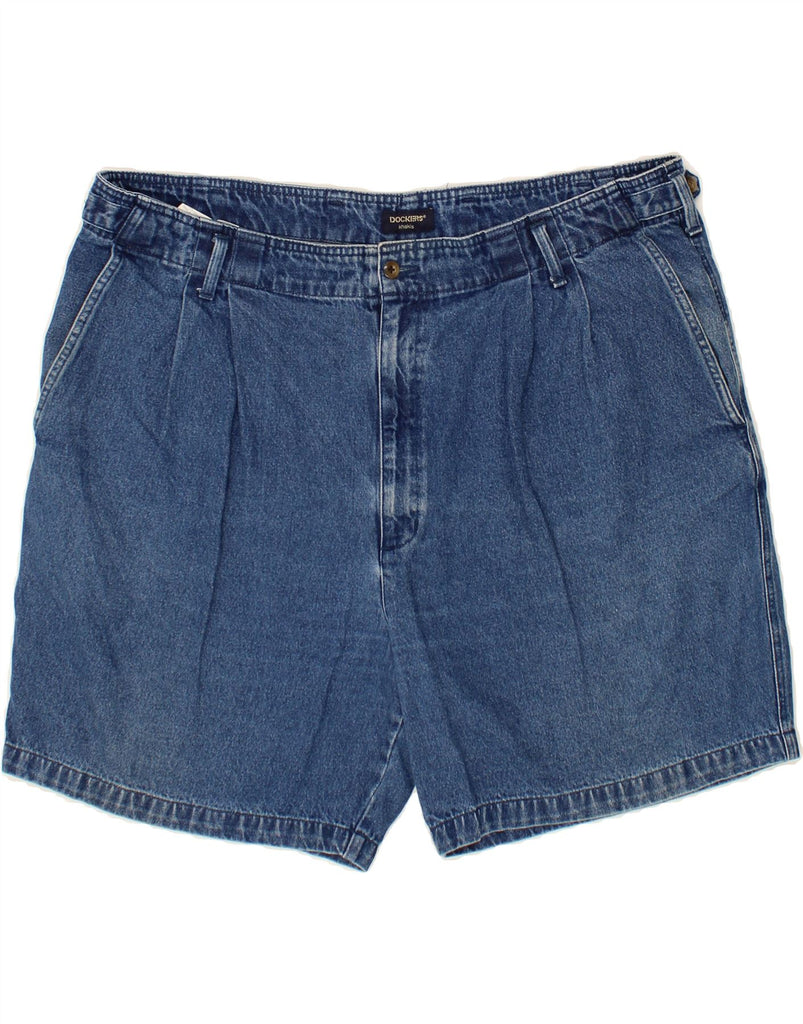 DOCKERS Mens Pegged Denim Shorts W44 2XL Blue Cotton Vintage Dockers and Second-Hand Dockers from Messina Hembry 
