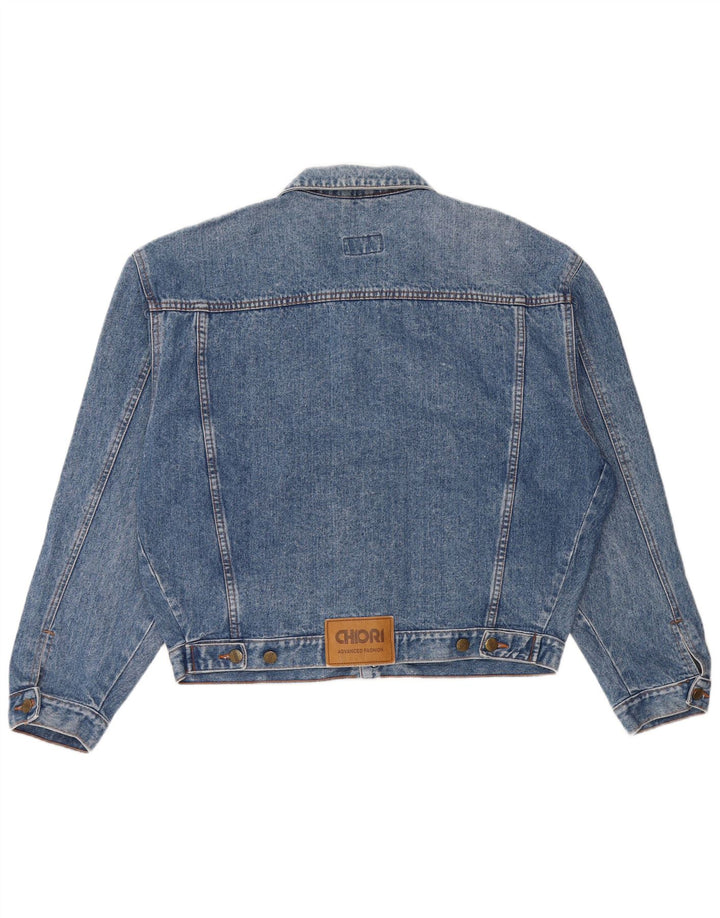 Chiori Mens Loose Fit Denim Jacket UK 38 Medium Blue Cotton