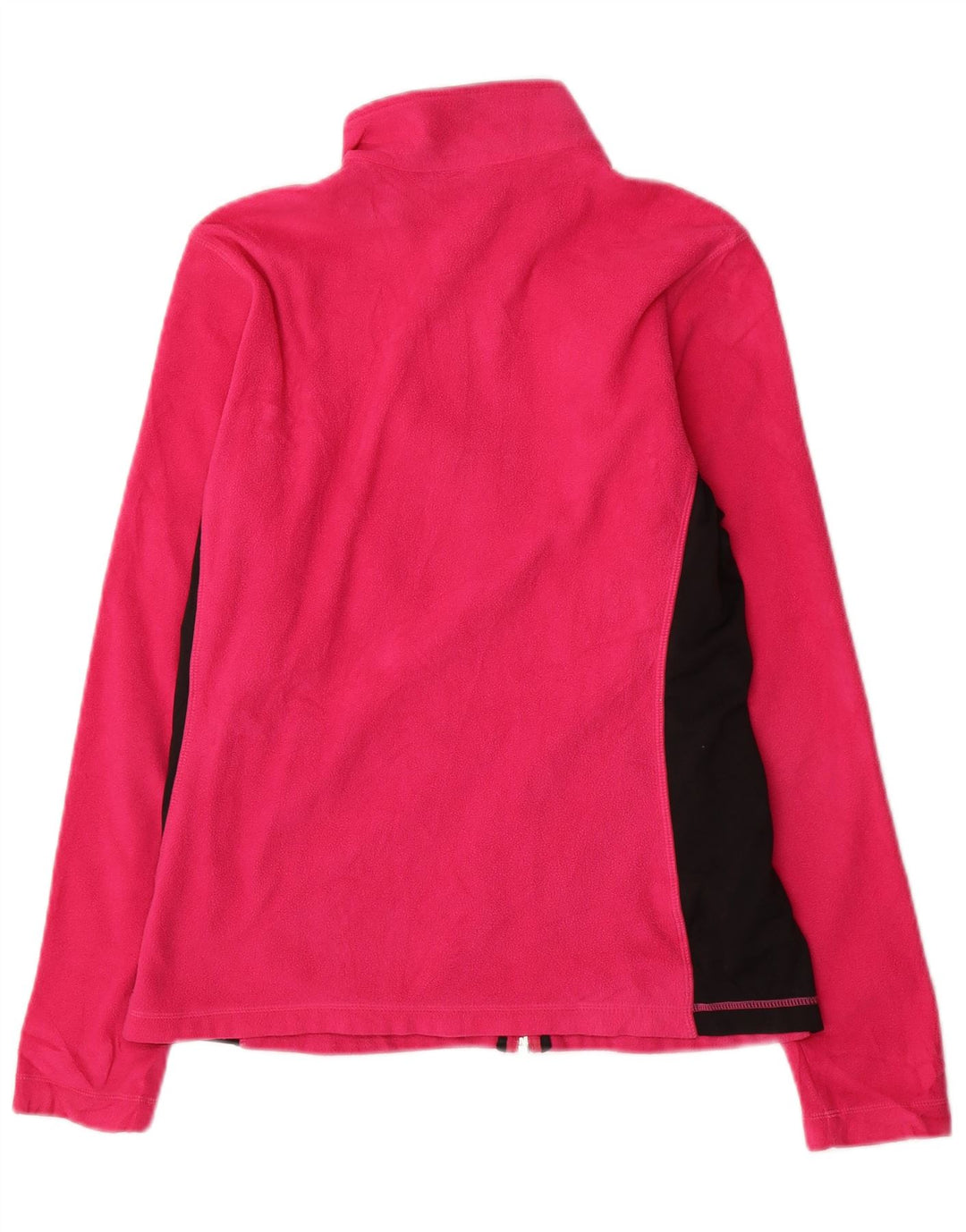 Reebok Womens Fleece Jacket UK 10 Small Pink Colourblock Polyester