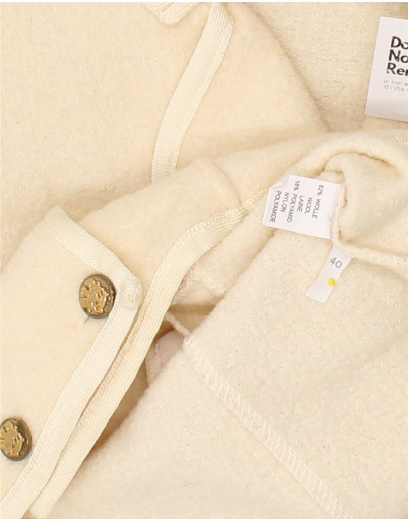 VINTAGE Womens Double Breasted Overcoat EU 40 Medium Beige Wool | Vintage Vintage | Thrift | Second-Hand Vintage | Used Clothing | Messina Hembry 