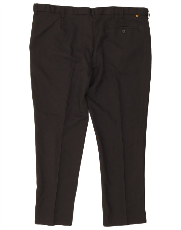 Farah Mens Classic Slim Chino Trousers W44 L29 Black Polyester