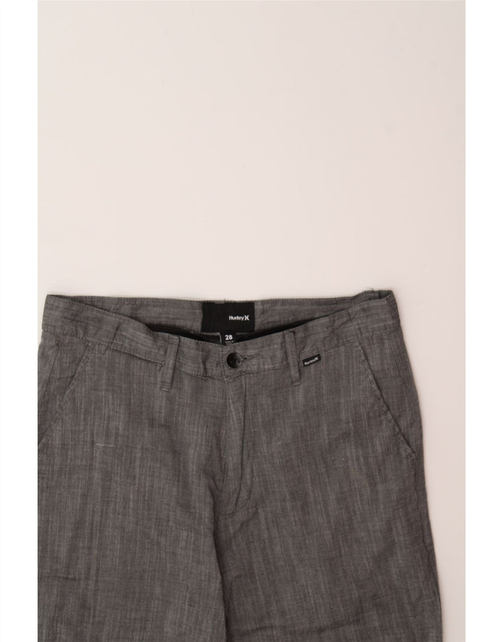HURLEY Mens Chino Shorts W28 Small Grey Cotton Vintage Hurley and Second-Hand Hurley from Messina Hembry 