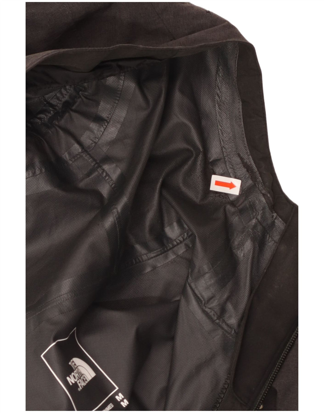 THE NORTH FACE Womens Hooded Rain Jacket UK 14 Medium Grey Polyester