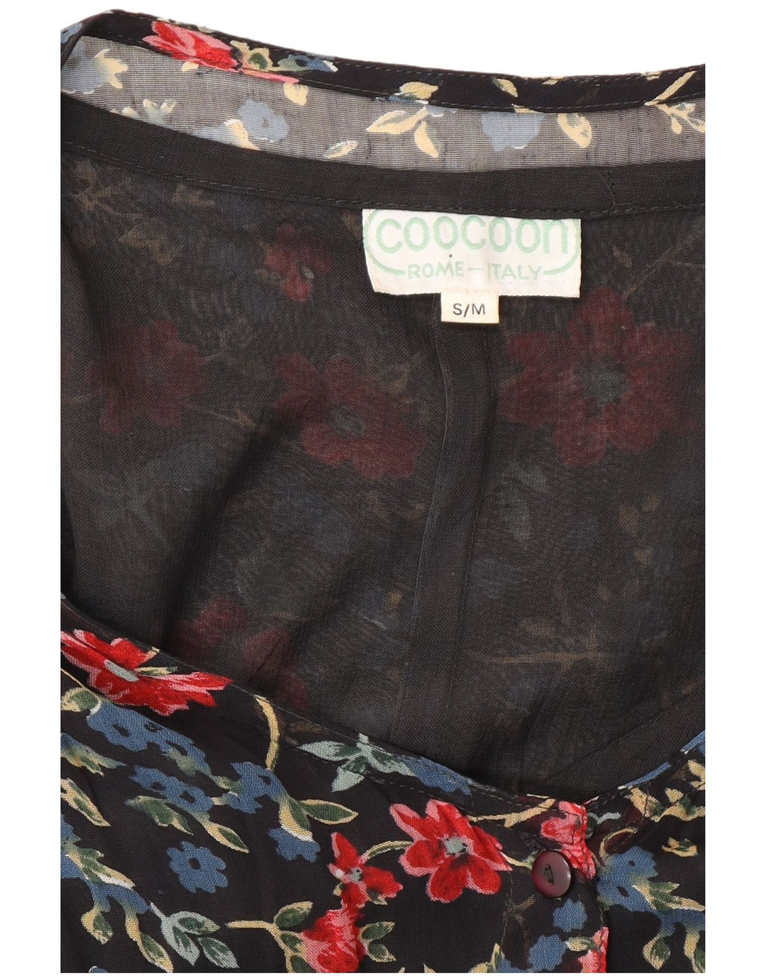 Coocoon Womens Maxi Dress UK 10 Small Black Floral