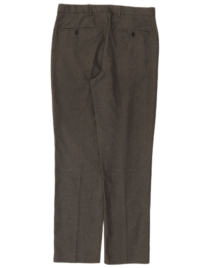 Marks & Spencer Mens Straight Regular Fit Chino Trousers W32 L31 Grey