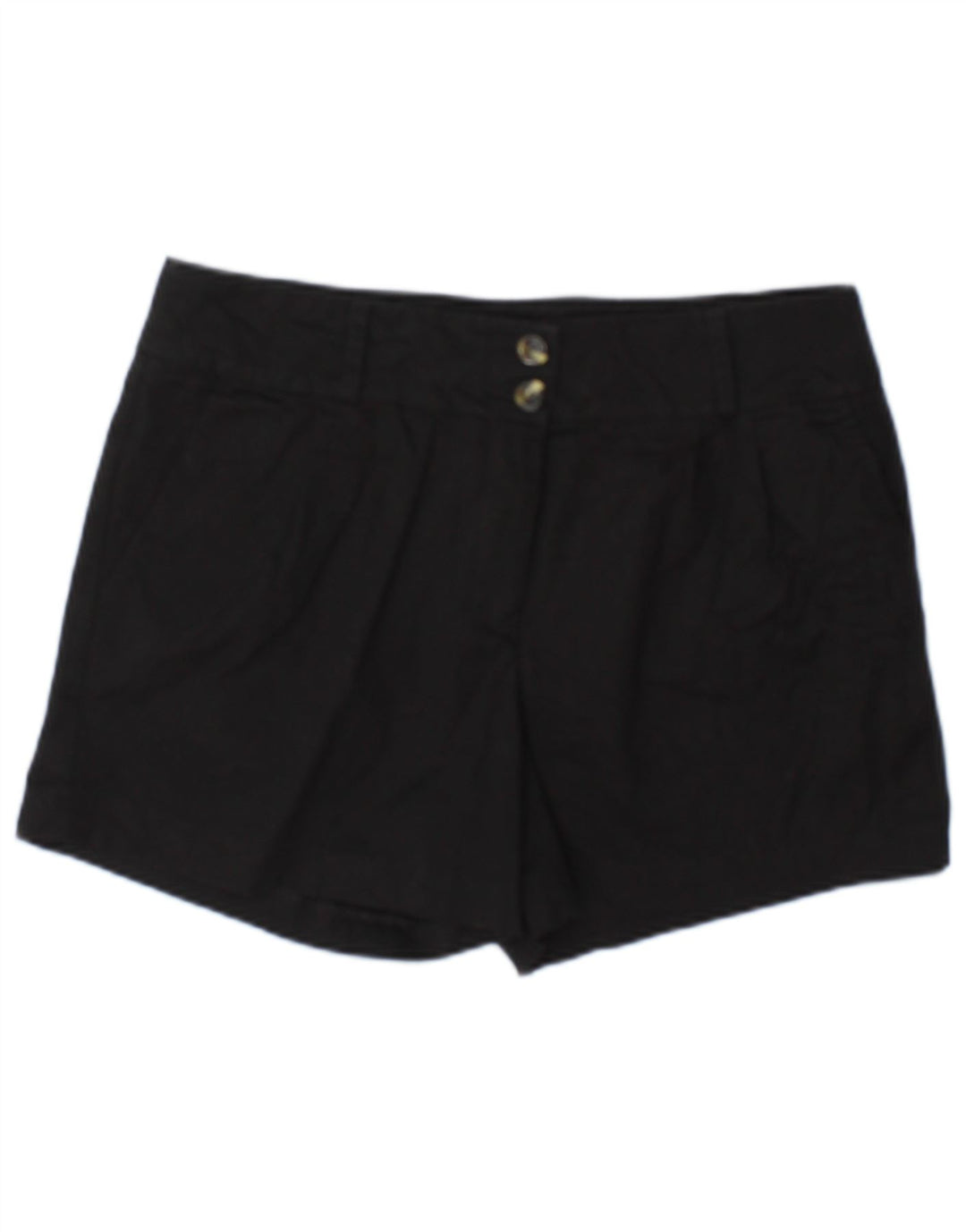 Oasis Womens Chino Shorts UK 12 Medium W32  Black Cotton
