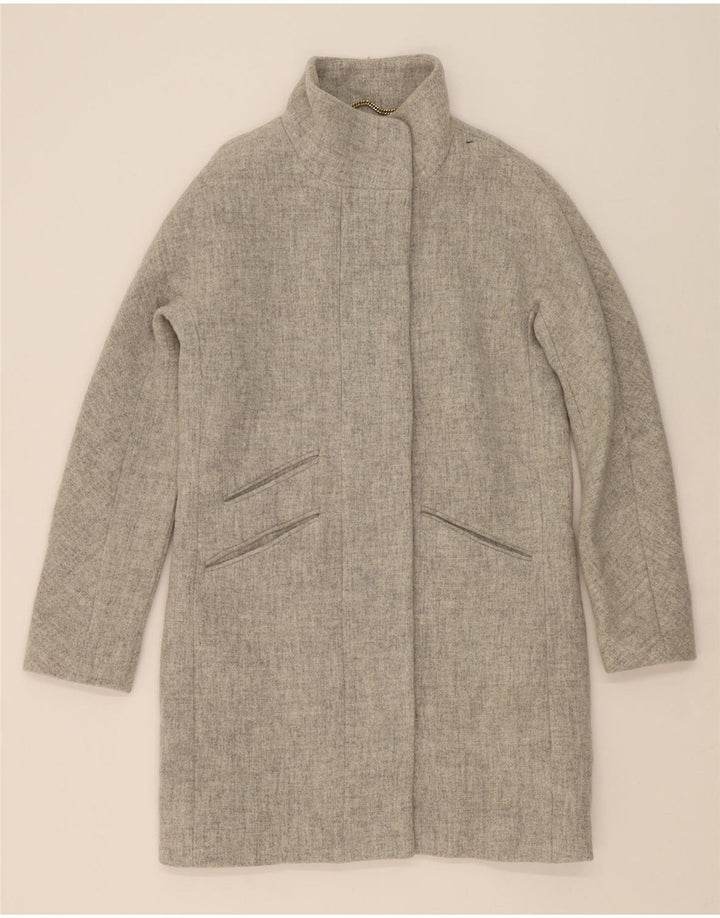 J. CREW Womens Loose Fit Overcoat US 0 XS Grey Wool Vintage J. Crew and Second-Hand J. Crew from Messina Hembry 