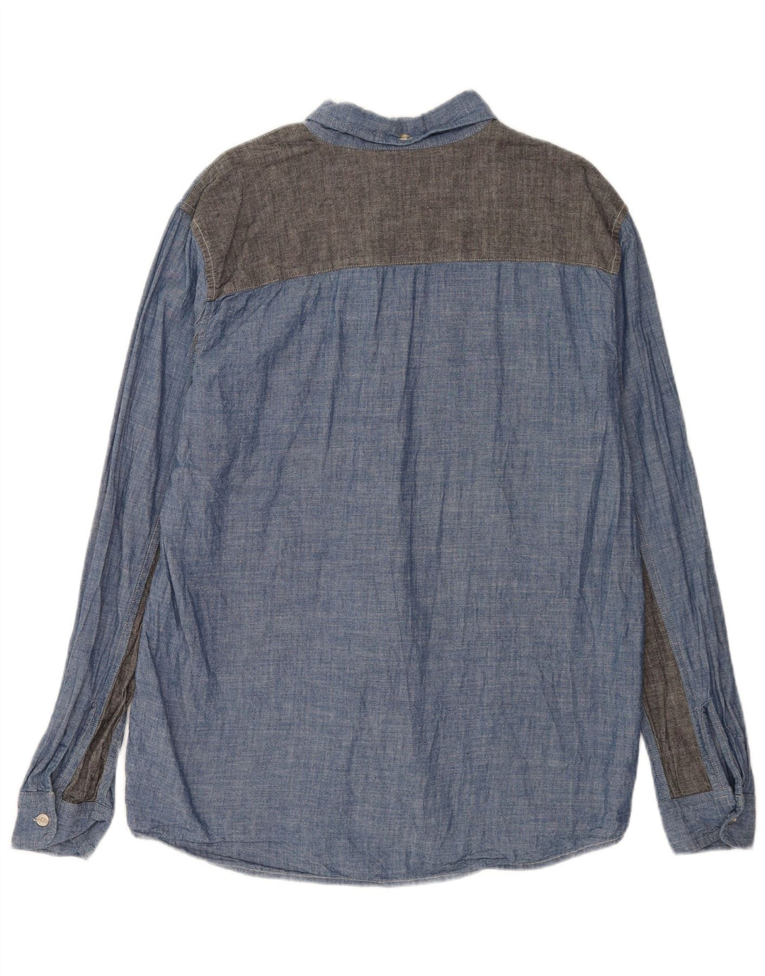 Carhartt Mens Shirt XL Blue Colourblock Cotton