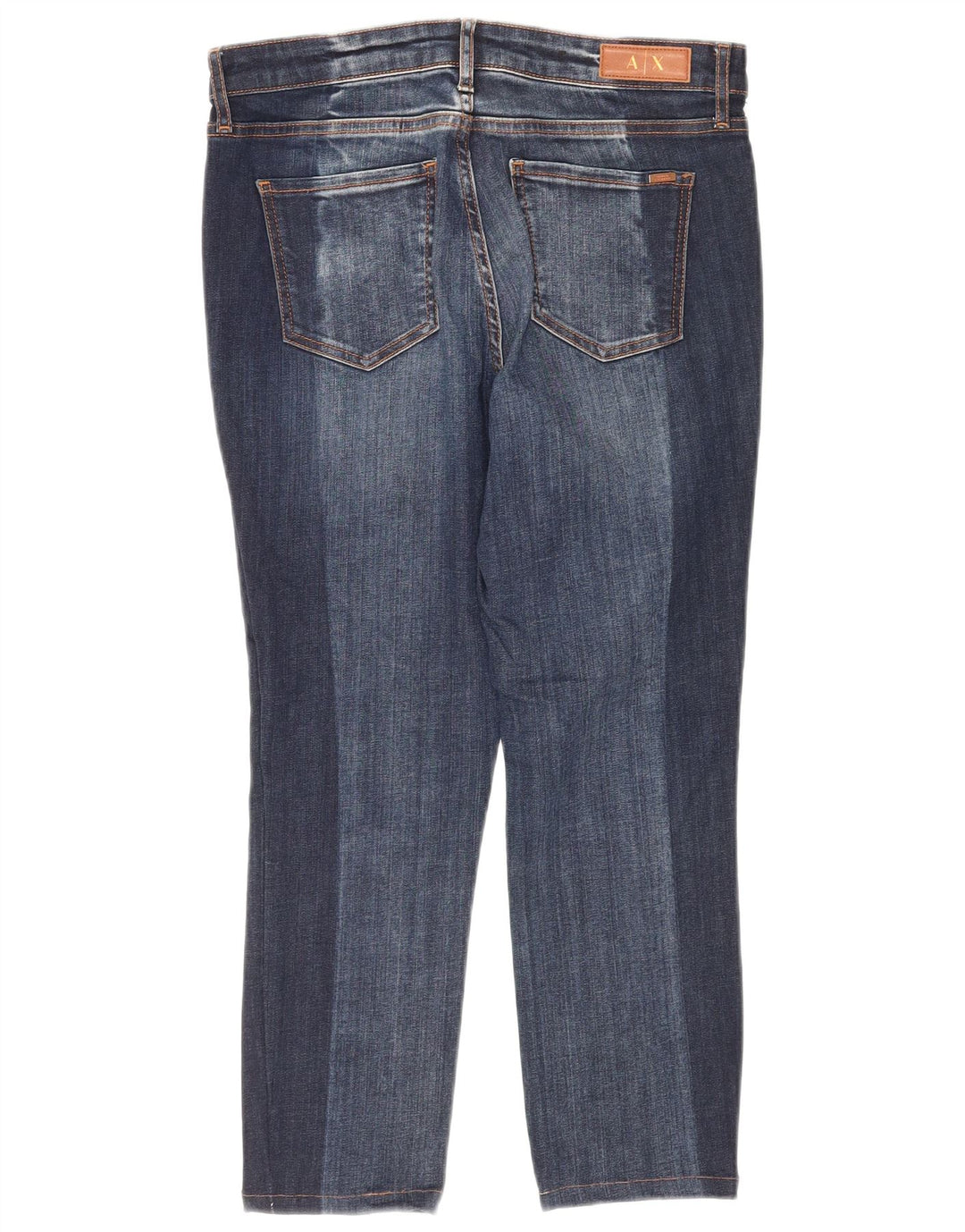 ARMANI EXCHANGE Womens J01 Crop Super Skinny Jeans W29 L23 Navy Blue