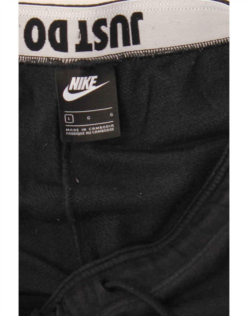 NIKE Womens Tracksuit Trousers Joggers UK 16 Large Black Cotton Vintage Nike and Second-Hand Nike from Messina Hembry 