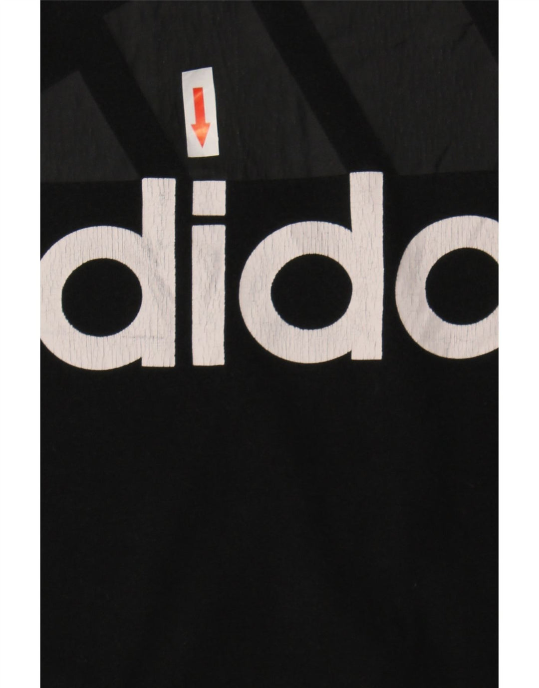 Adidas Womens Graphic T-Shirt Top UK 12 Medium Black Cotton