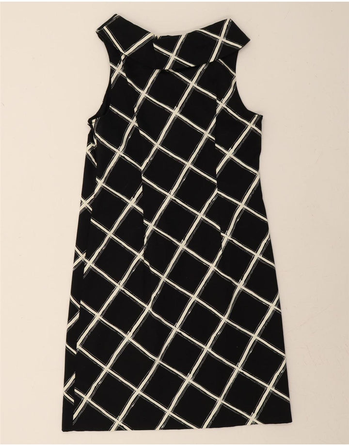 MICHAEL KORS Womens Sleeveless Basic Dress US 4 Small Black Check Cotton Vintage Michael Kors and Second-Hand Michael Kors from Messina Hembry 
