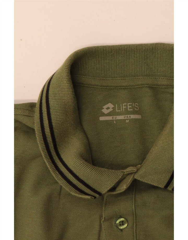 Lotto Mens Regular Fit Polo Shirt Large Green