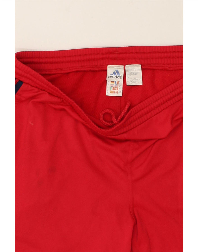 ADIDAS Mens Sport Shorts Large Red Polyester | Vintage Adidas | Thrift | Second-Hand Adidas | Used Clothing | Messina Hembry 