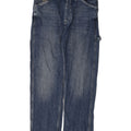 Superdry Mens Cargo Straight Jeans W31 L32 Blue Cotton