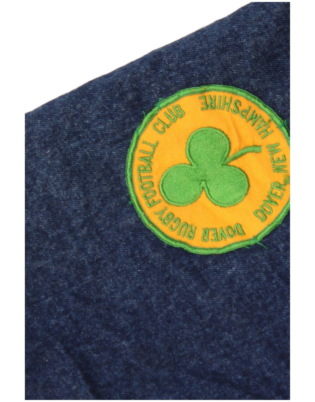 VINTAGE Mens Dover Sherpa Denim Jacket UK 40 Large Blue