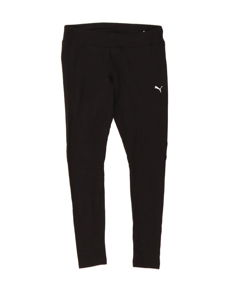 PUMA Womens Leggings UK 14 Medium  Black Cotton Vintage Puma and Second-Hand Puma from Messina Hembry 