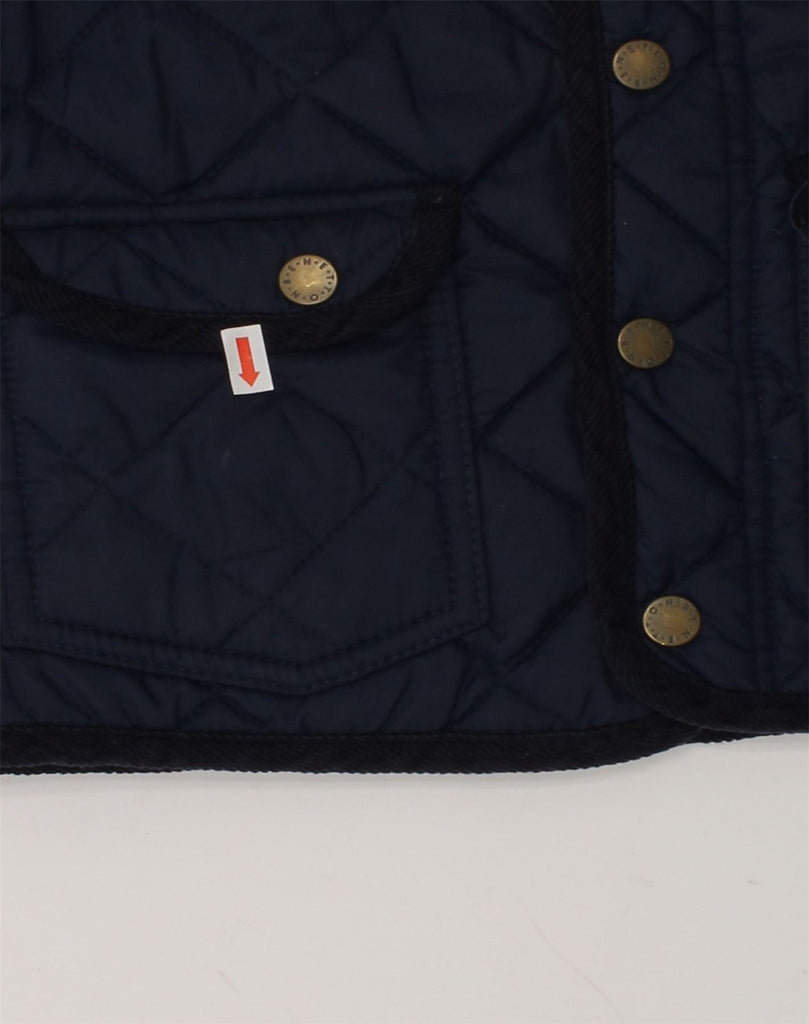 BENETTON Boys Quilted Jacket 3-4 Years 2XS Navy Blue Nylon | Vintage Benetton | Thrift | Second-Hand Benetton | Used Clothing | Messina Hembry 