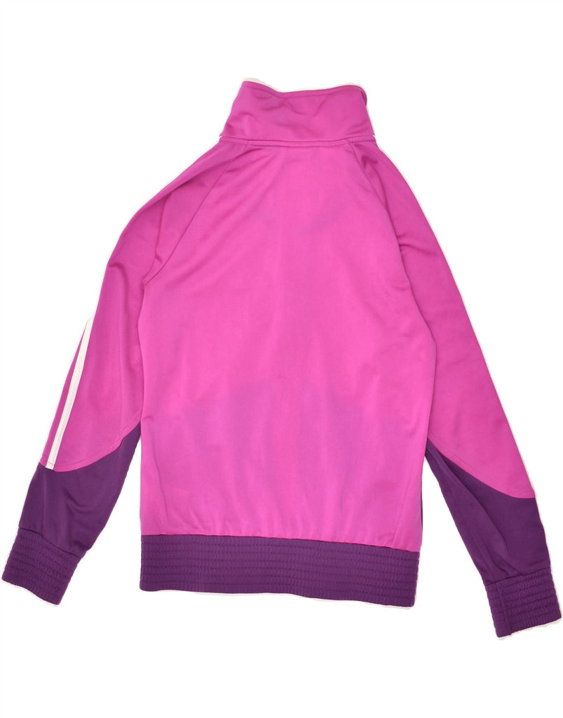 ADIDAS Girls Tracksuit Top Jacket 11-12 Years Medium  Pink Colourblock | Vintage Adidas | Thrift | Second-Hand Adidas | Used Clothing | Messina Hembry 