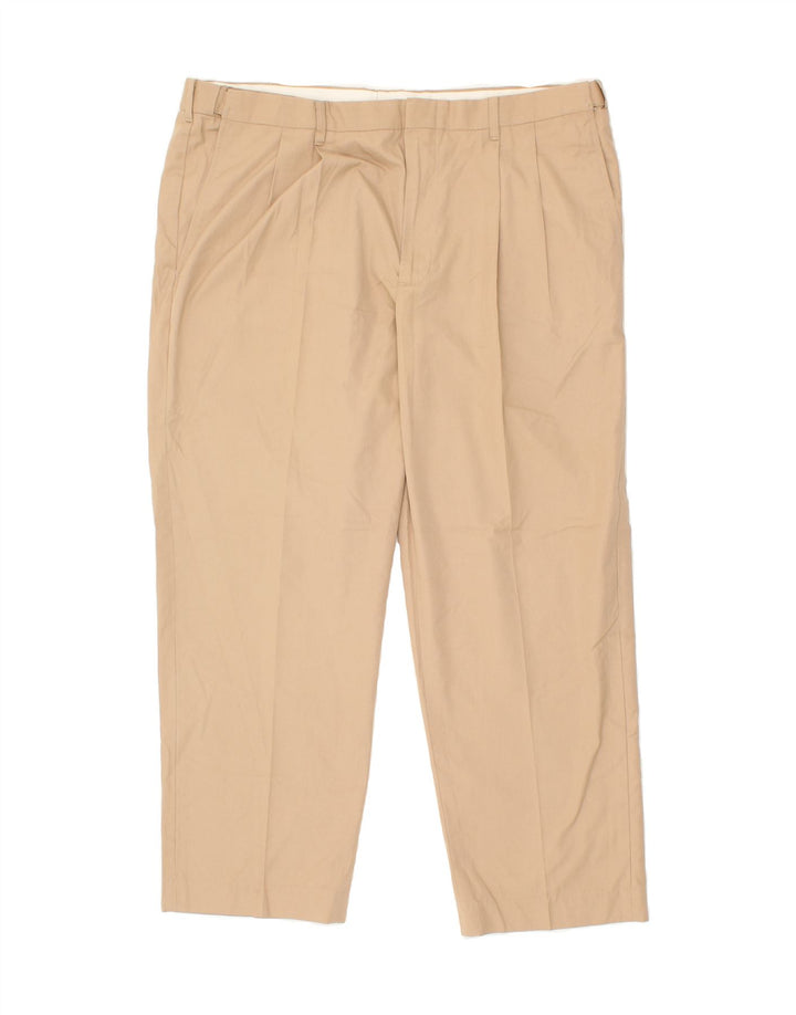 ORVIS Mens Pegged Chino Trousers W42 L29 Beige Polyester Vintage Orvis and Second-Hand Orvis from Messina Hembry 