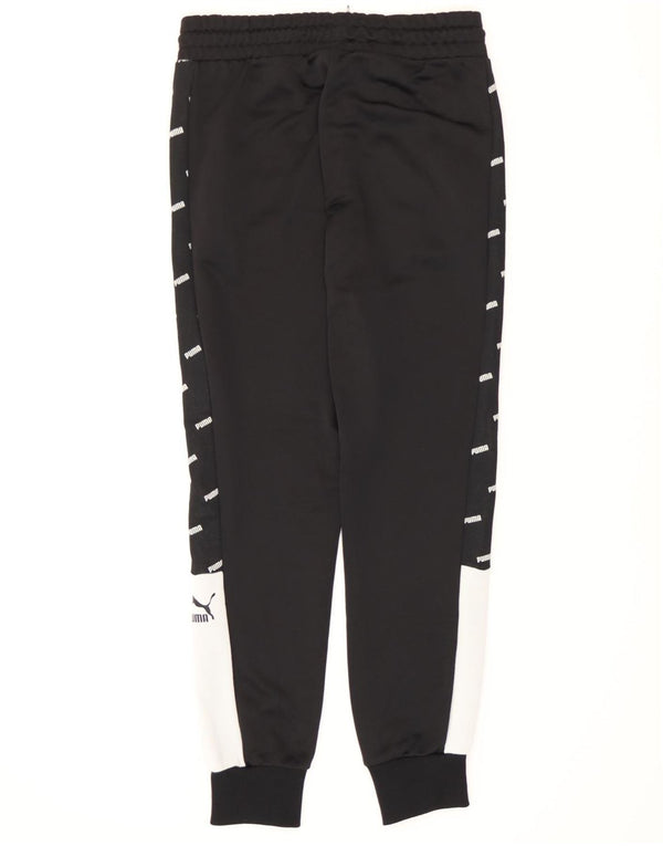 Puma Womens Tracksuit Trousers Joggers UK 14 Medium Black Colourblock