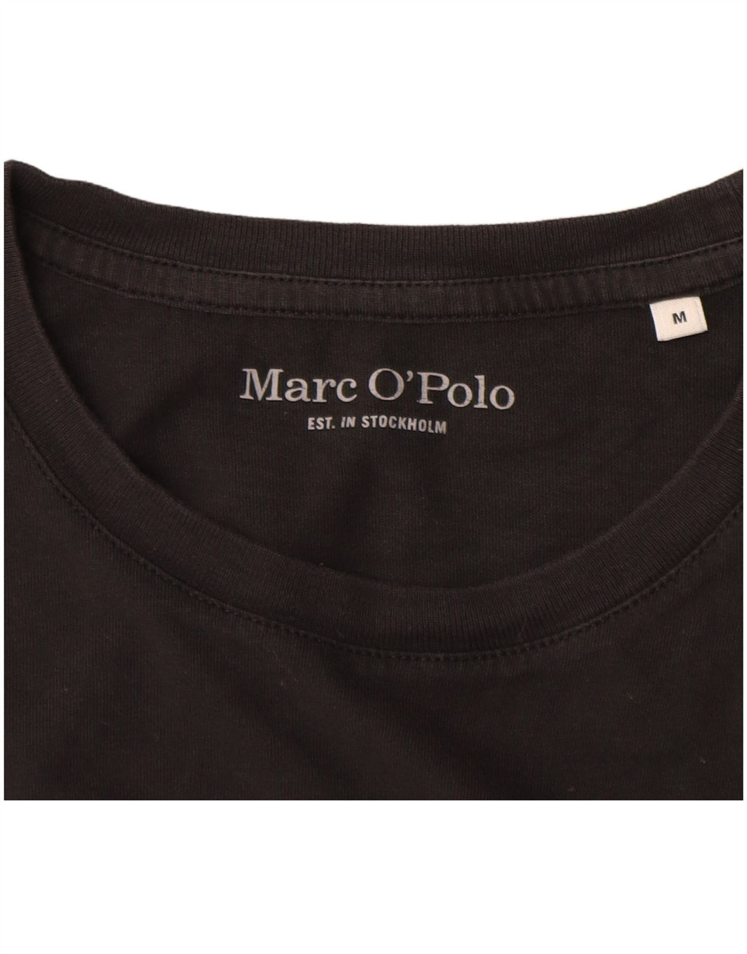 Marc O'Polo Womens T-Shirt Top UK 14 Medium Black Cotton