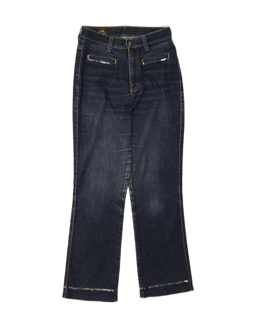 LEE Womens Straight Jeans W30 L30  Navy Blue Cotton Vintage Lee and Second-Hand Lee from Messina Hembry 