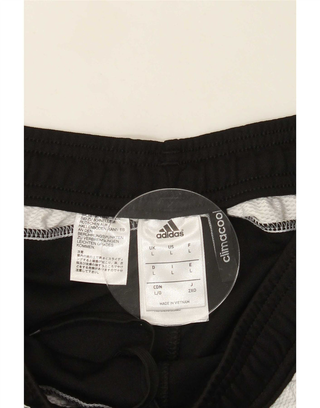 Adidas Mens Climacool Tracksuit Trousers Large Black Polyester
