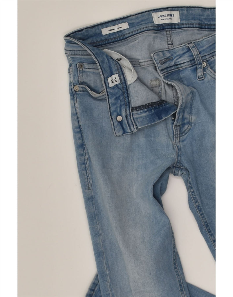 JACK & JONES Womens Liam Skinny Jeans W31 L32  Blue Cotton | Vintage Jack & Jones | Thrift | Second-Hand Jack & Jones | Used Clothing | Messina Hembry 