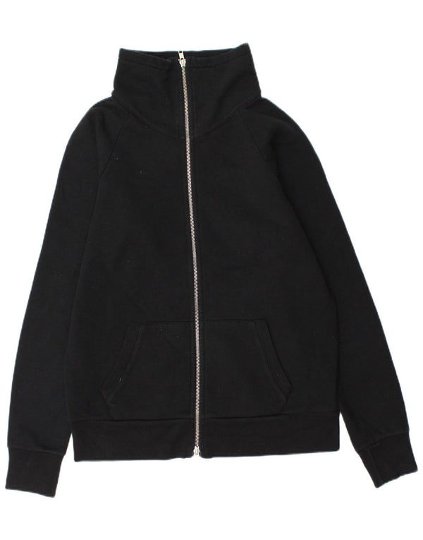 J. Crew Mens Tracksuit Top Jacket UK 10 Small Black Cotton