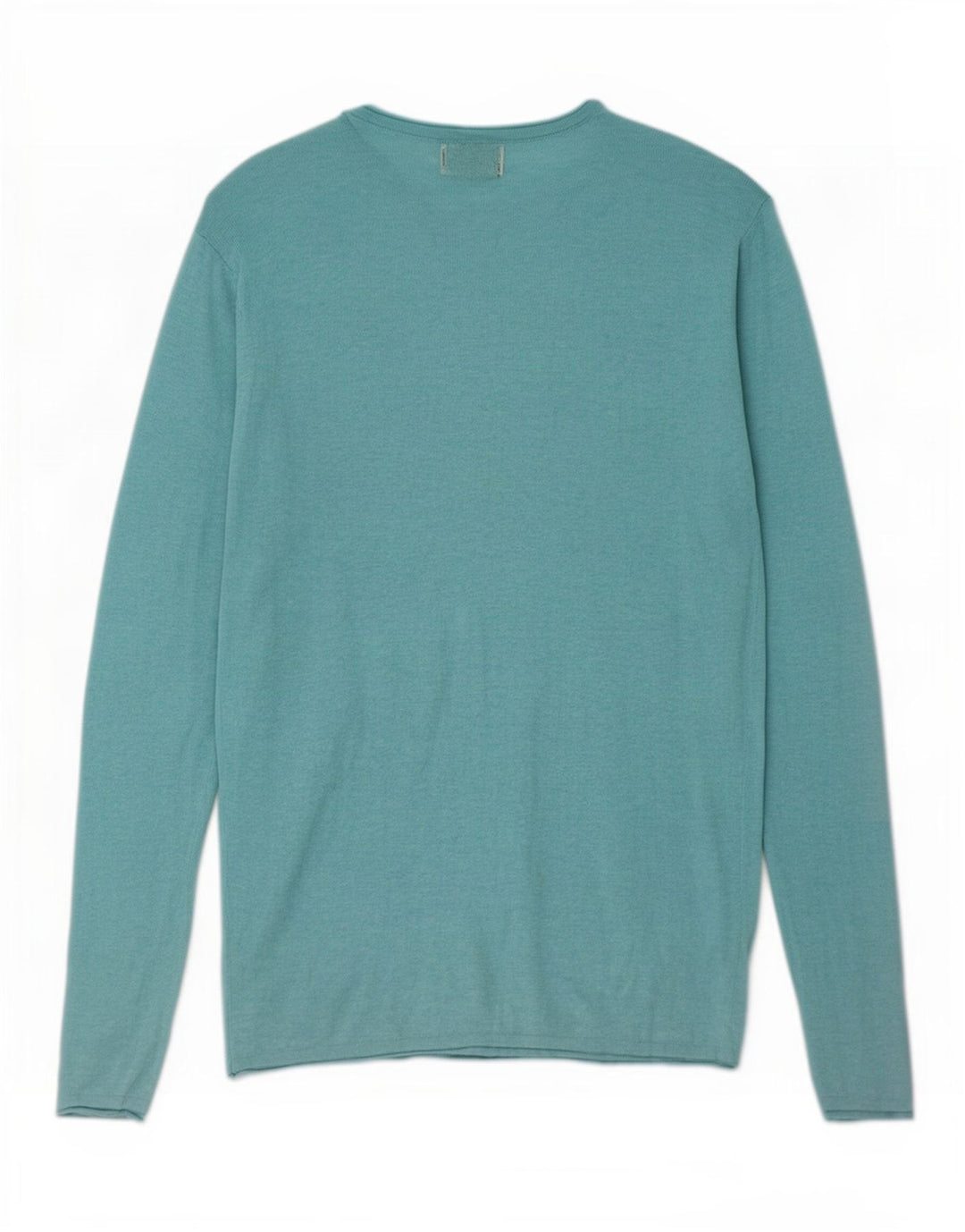 Zara Mens Top Long Sleeve XL Turquoise