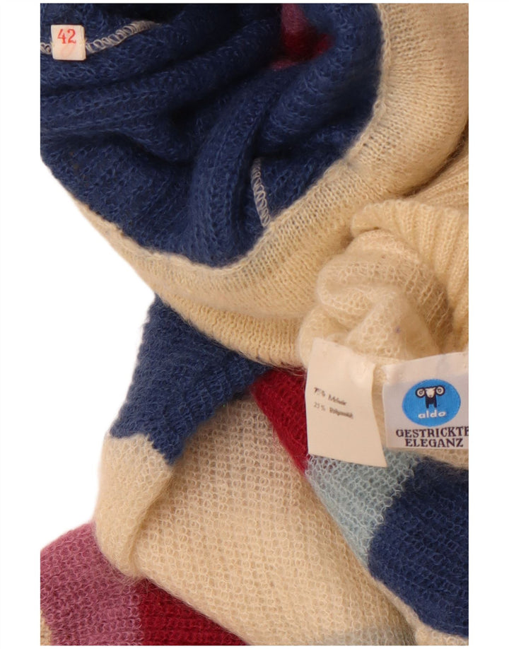 ALDO Womens Roll Neck Jumper Sweater EU 42 Large Multicoloured Striped