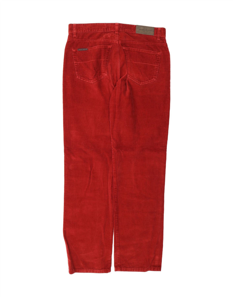 GANT Mens Straight Corduroy Trousers W34 L34 Burgundy Cotton Vintage Gant and Second-Hand Gant from Messina Hembry 