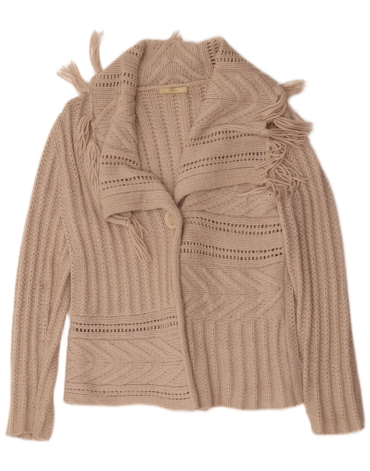 Marks & Spencer Womens Cardigan Sweater UK 14 Large Grey Acrylic