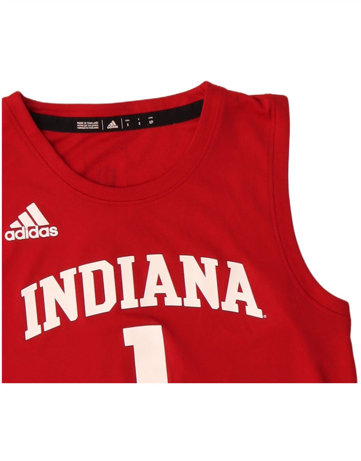 ADIDAS Mens Indiana Graphic Vest Top Small Red Polyester