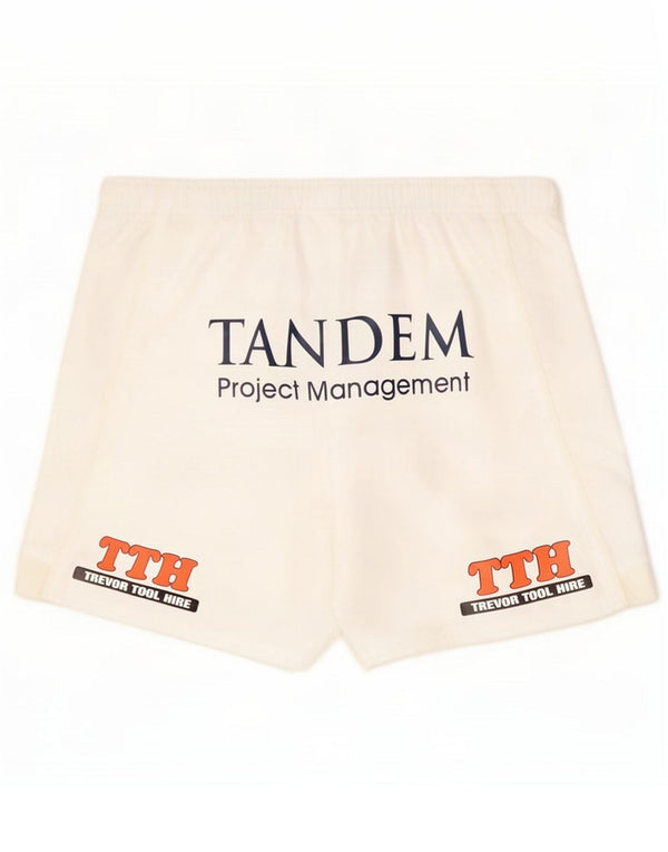 Canterbury Mens Graphic Sport Shorts UK 42 Large Off White Polyester