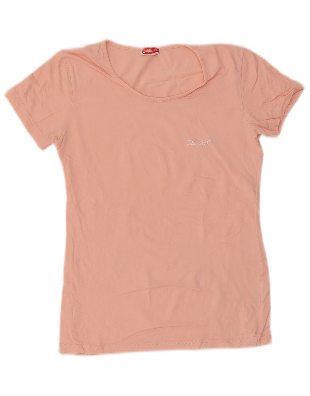 Kappa Womens T-Shirt Top UK 12 Medium Pink Cotton