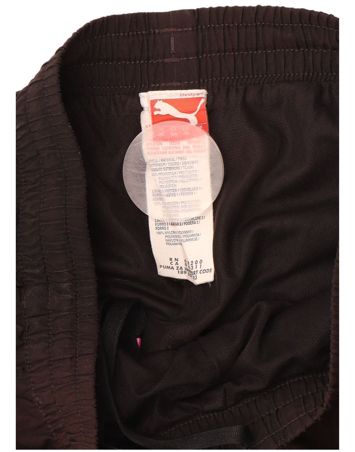 PUMA Boys Tracksuit Trousers 15-16 Years Black Polyester